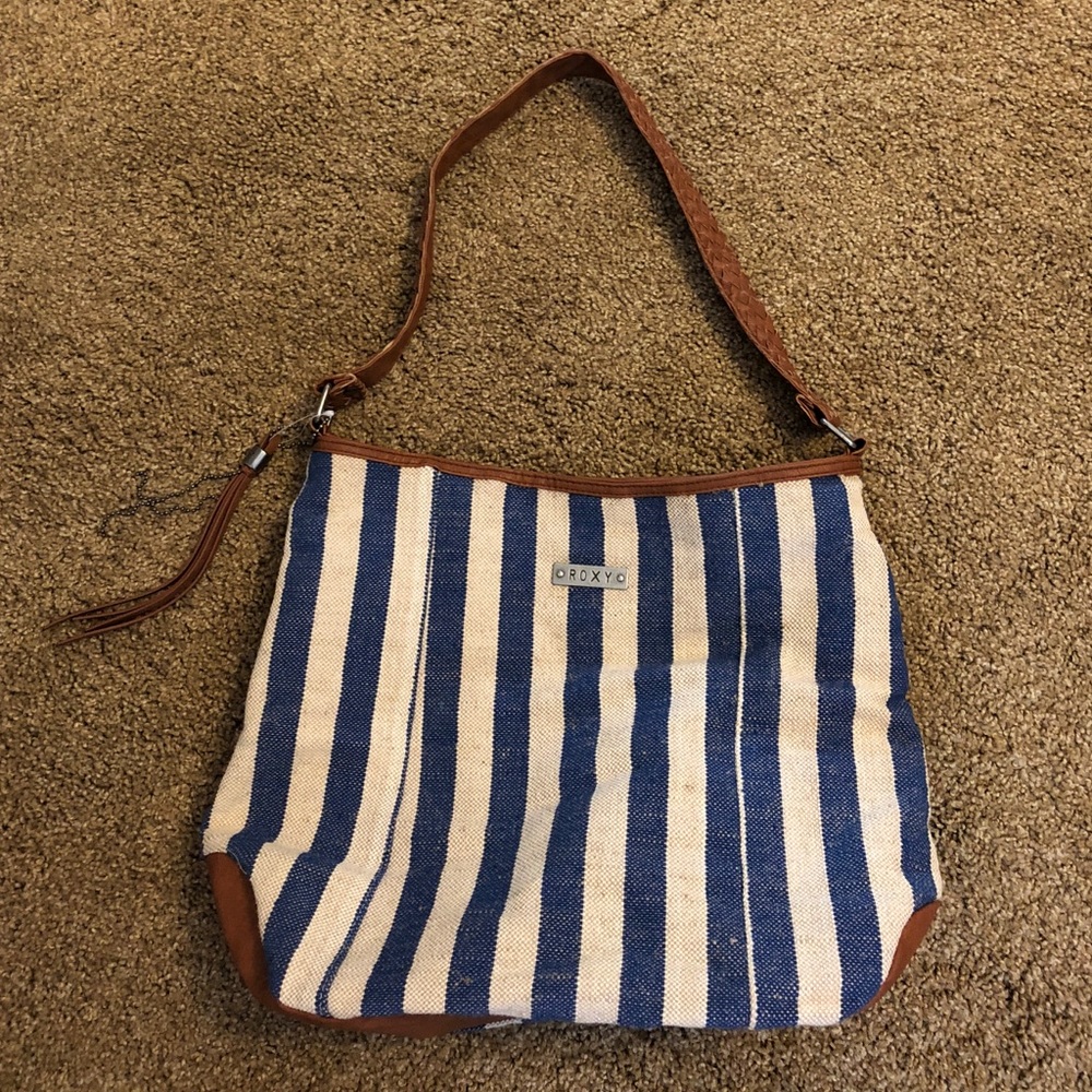 Roxy striped tote bag